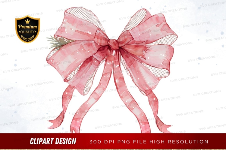 Pink Bow Clipart Image 14