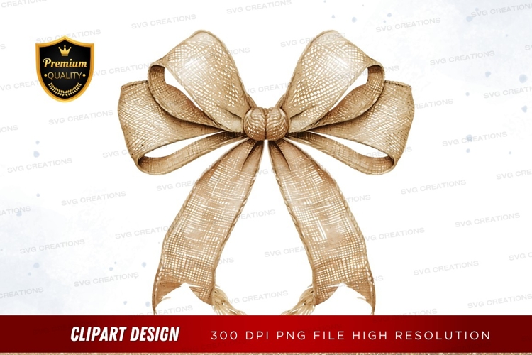 Burlap bow clipart png