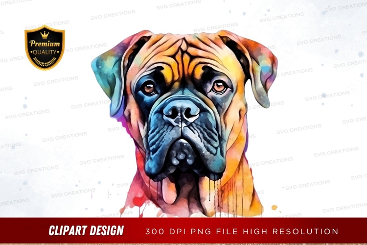 Boxer Dog Clipart Image 15