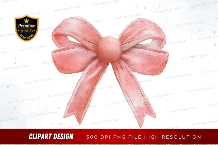 Pink bow clipart png