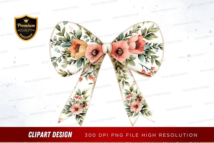 Floral bow clipart png