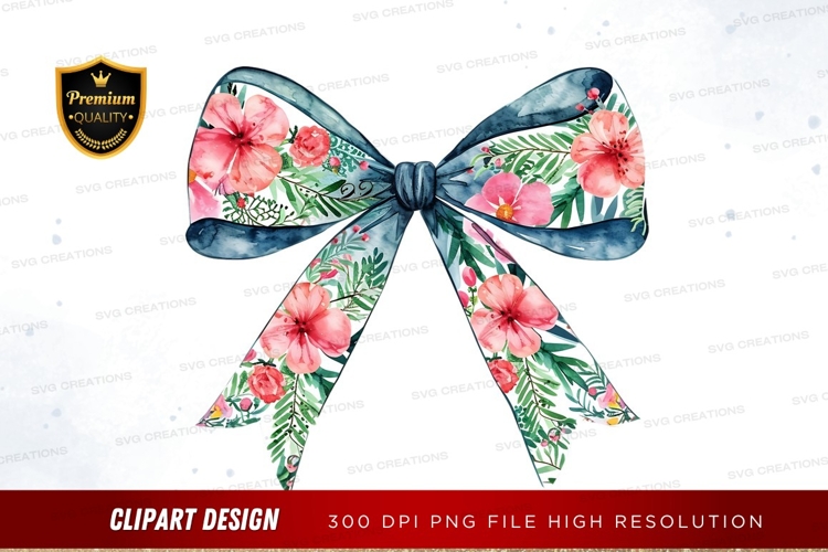 Floral bow clipart png