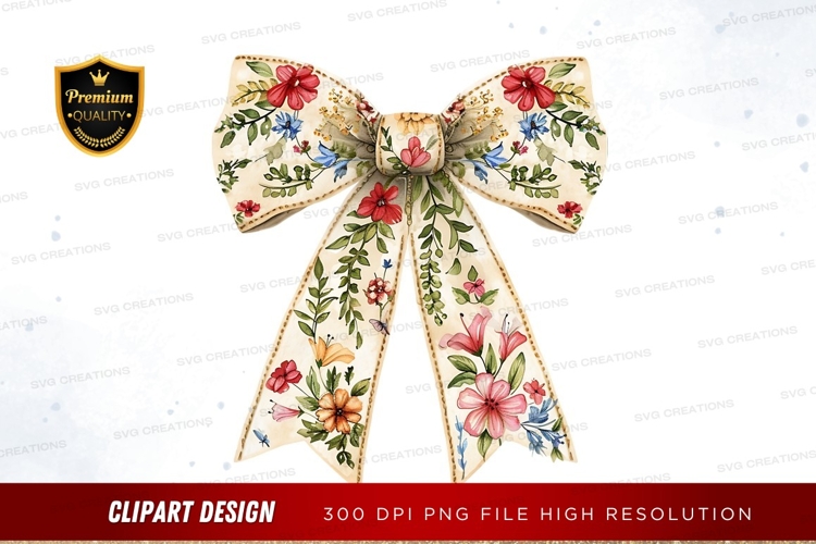 Floral bow clipart png