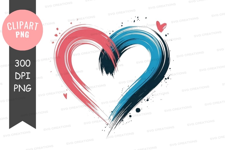 Blue Heart Clipart Image 11