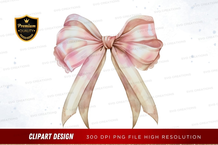 Pink Bow Clipart Image 4