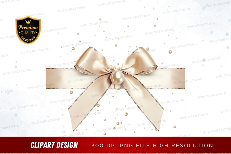 Elegant gift bow clipart png