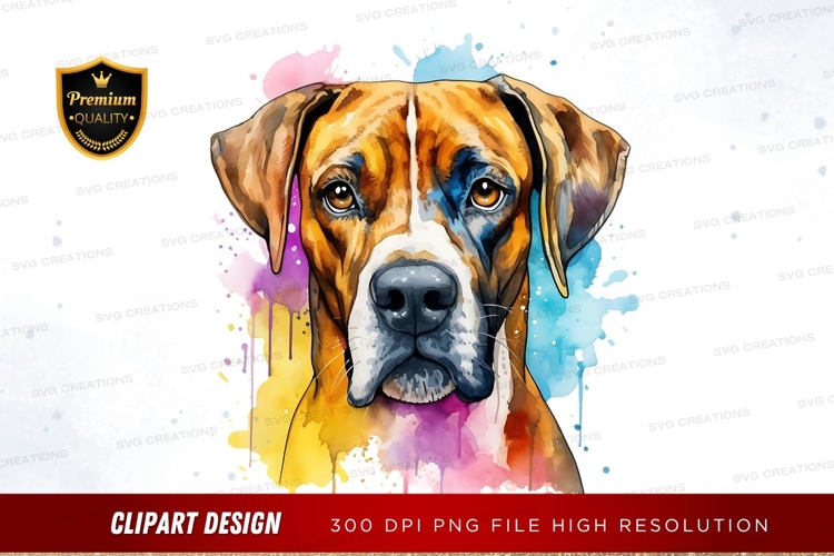 Boxer Dog Clipart Image 22