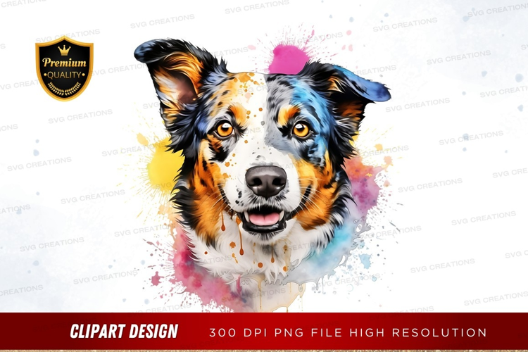 Happy dog portrait