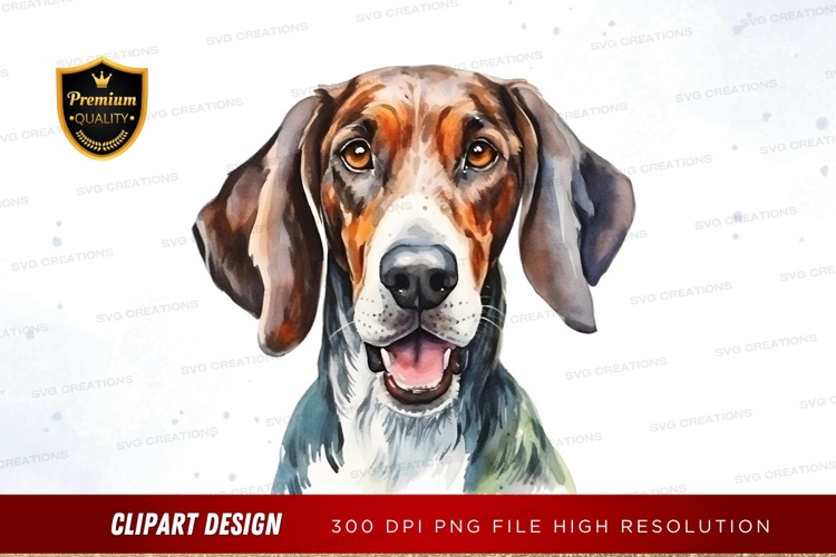Happy basset hound clipart png