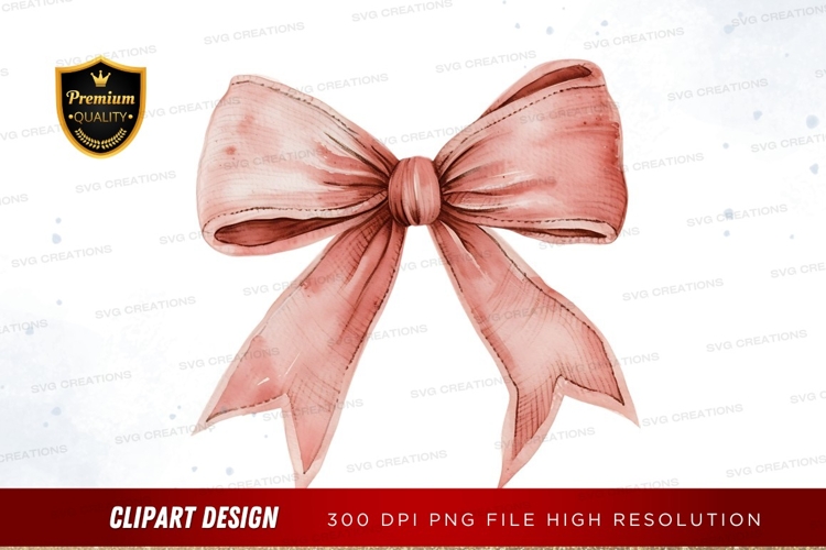 Pink bow clipart png