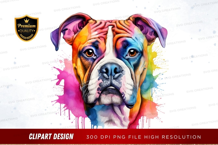 Boxer Dog Clipart Image 8