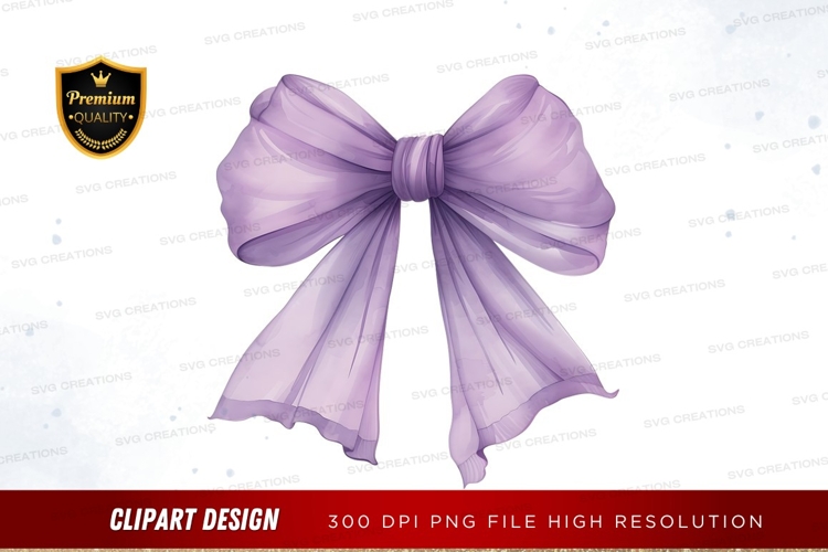 Purple Ribbon Png Image 10