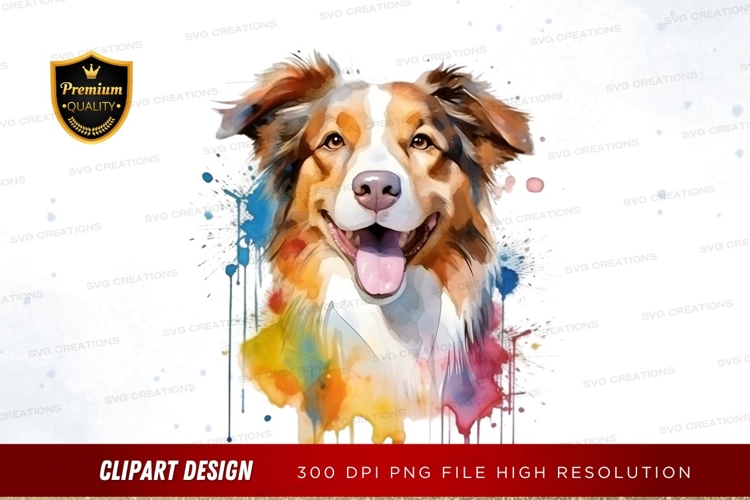 Australian Shepherd Clipart Image 19