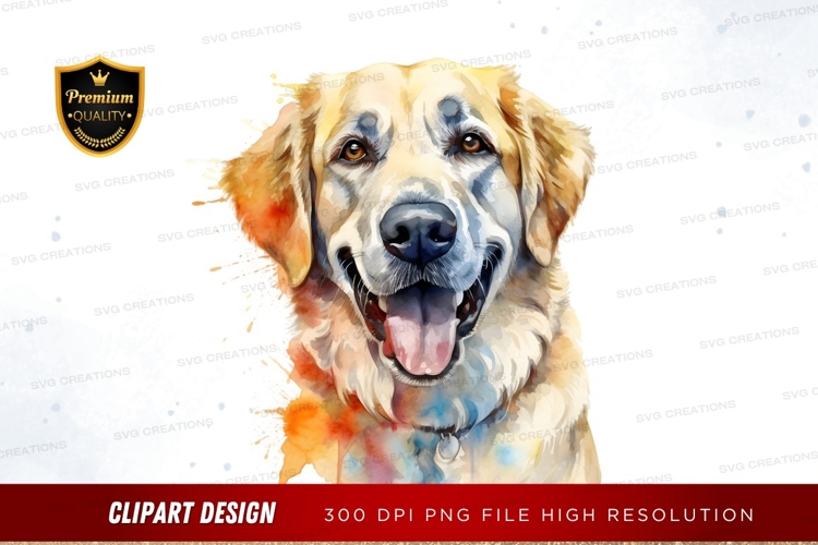 Golden Retriever Clipart Image 23