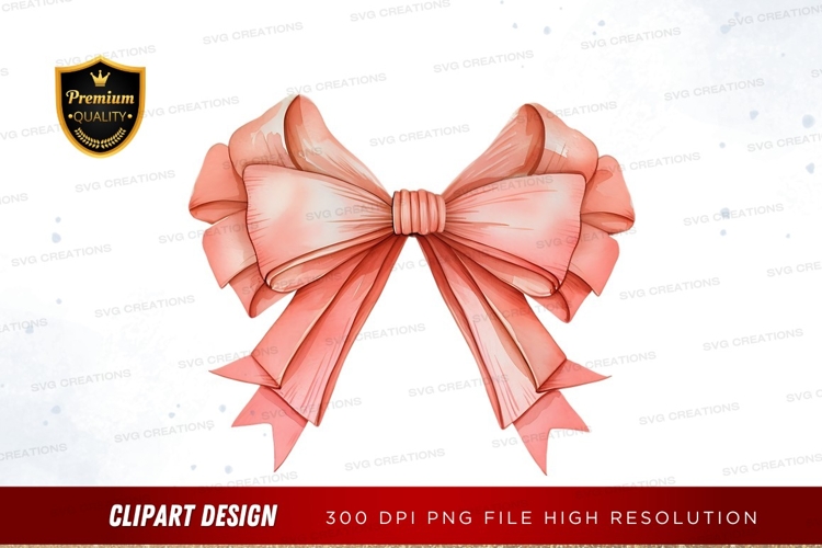 Pink Bow Clipart Image 8