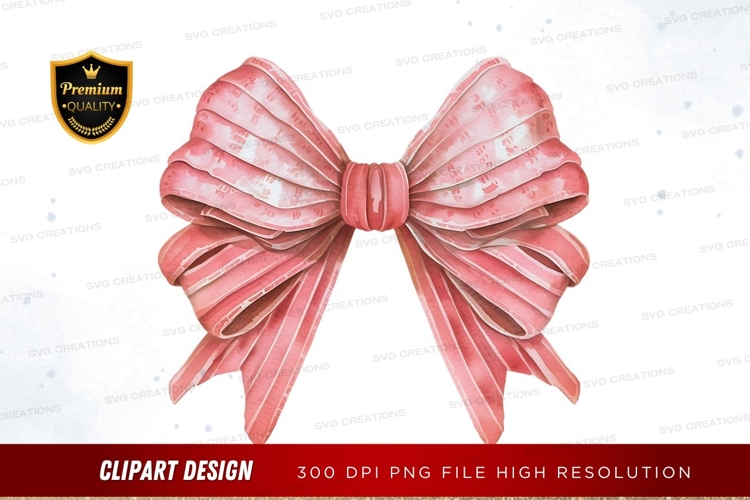 Pink Bow Clipart Image 7