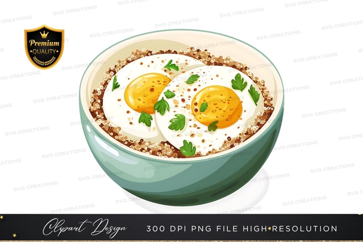 Breakfast bowl clipart png
