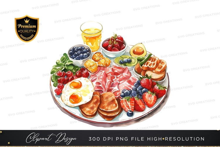 Healthy breakfast clipart png
