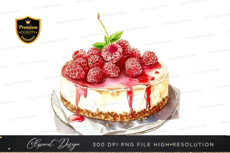 Delicious raspberry cheesecake