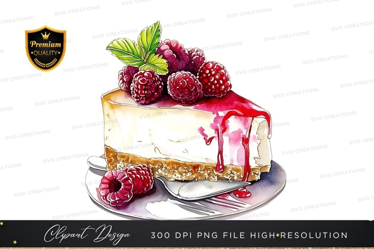 Delicious cheesecake with raspberries