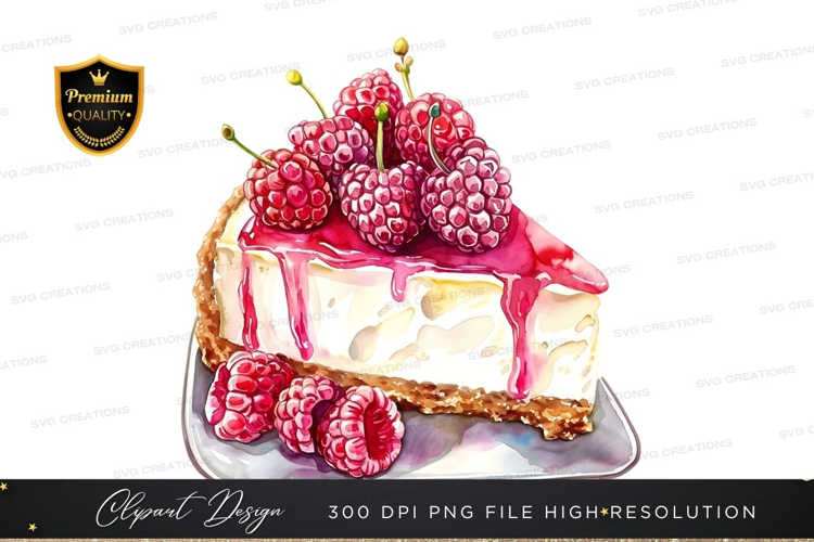 Delicious raspberry cheesecake