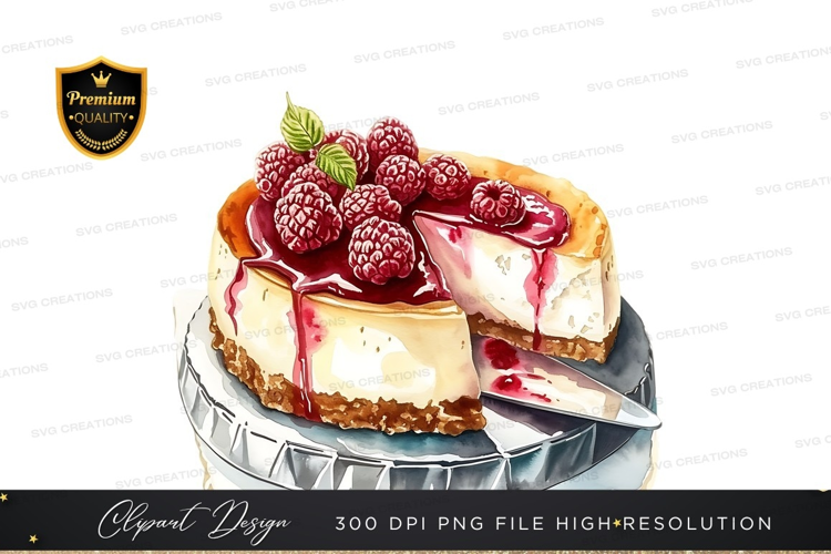 Delicious raspberry cheesecake