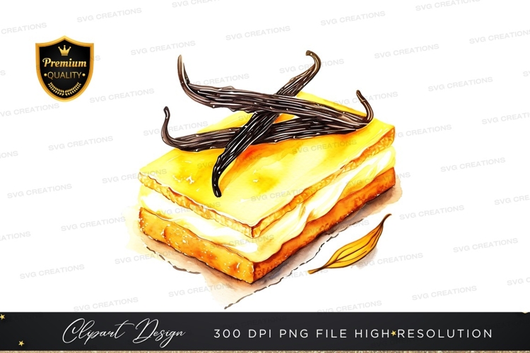 Vanilla pastry clipart png