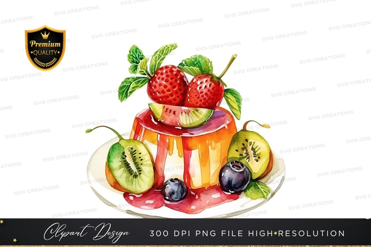 Delicious fruit topped cake