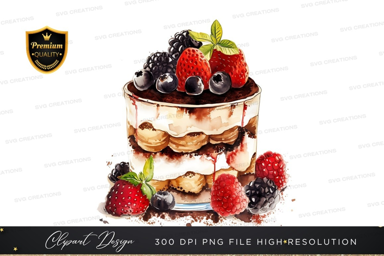 Delicious berry tiramisu