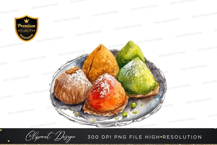 Delicious pastry assortment