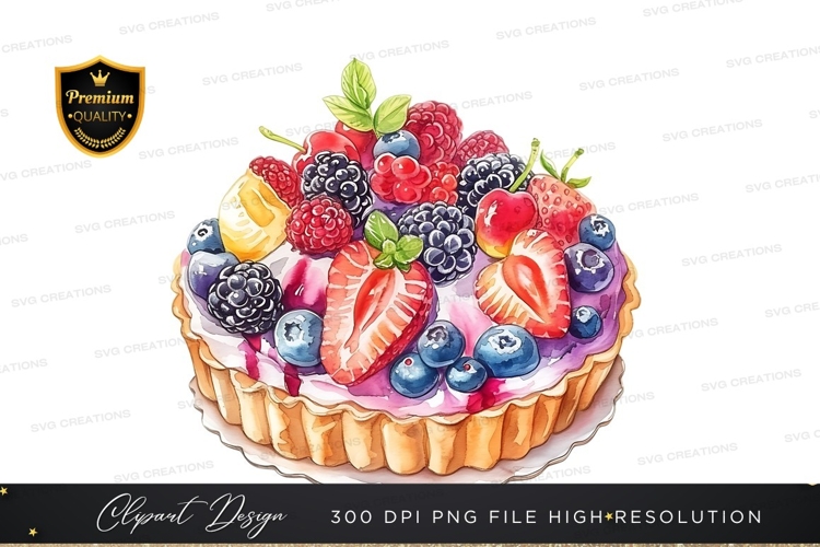 Delicious mixed berry tart