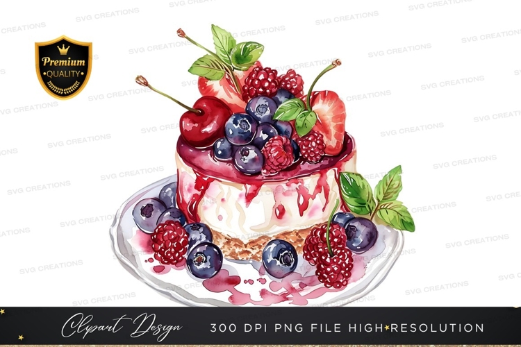 Delicious berry cake
