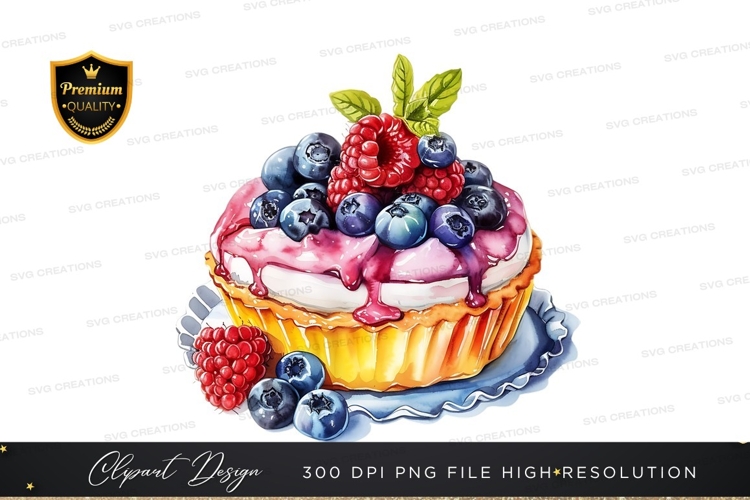 Delicious berry tart