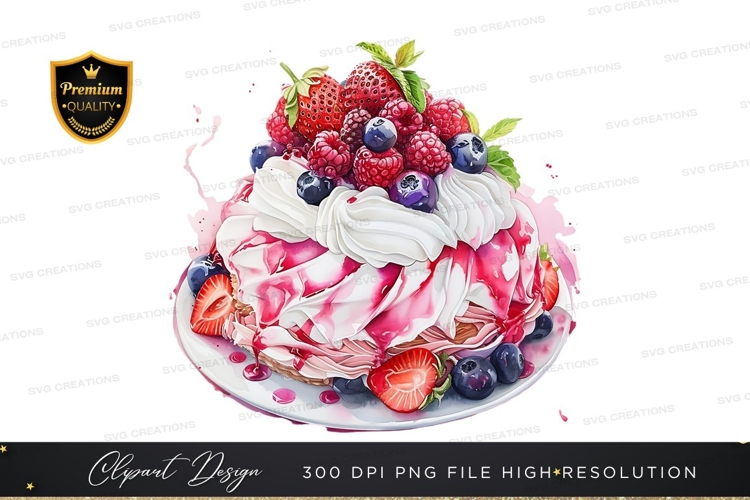 Delicious mixed berry cake