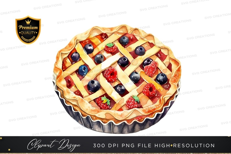 Delicious mixed berry pie