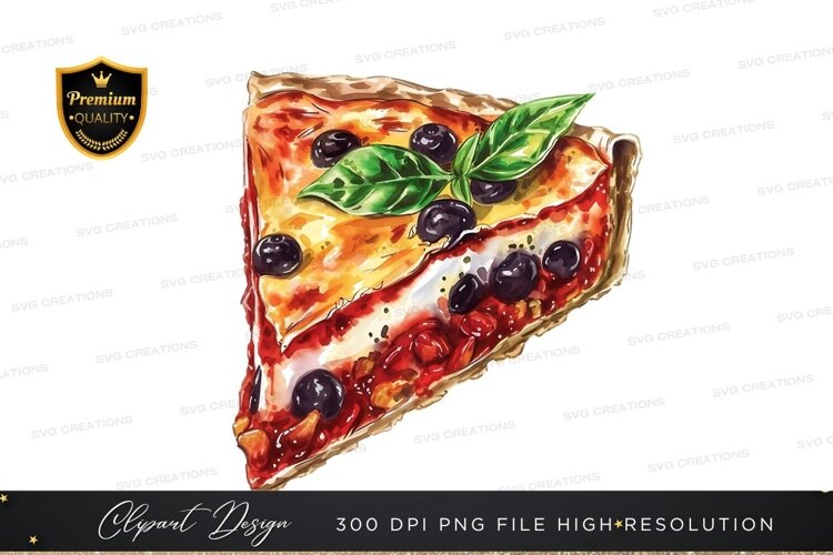 Delicious slice of pizza example image 1