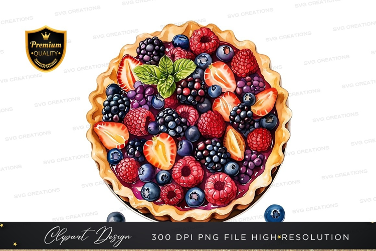 Delicious mixed berry tart