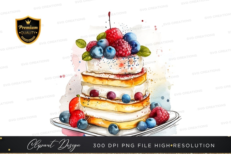 Delicious fruit topped cake