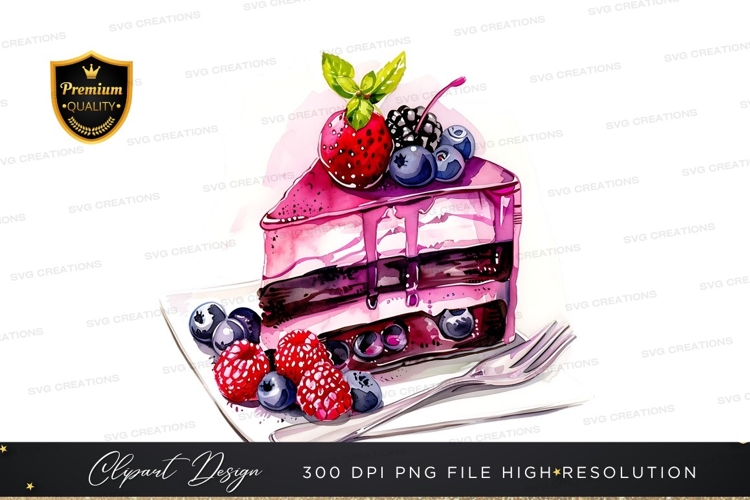 Delicious berry cake