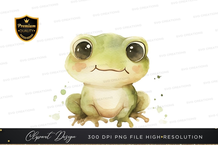 Cute Frog Clipart Image 3