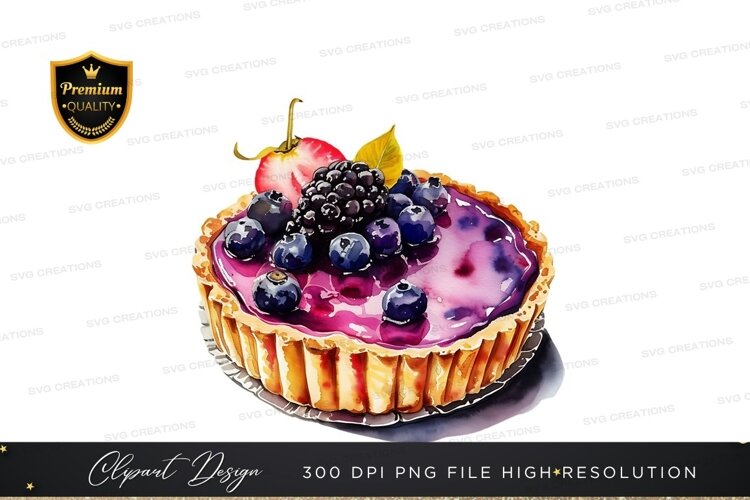 Delicious mixed berry tart example image 1