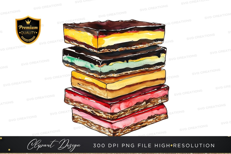 Stack of colorful pastries