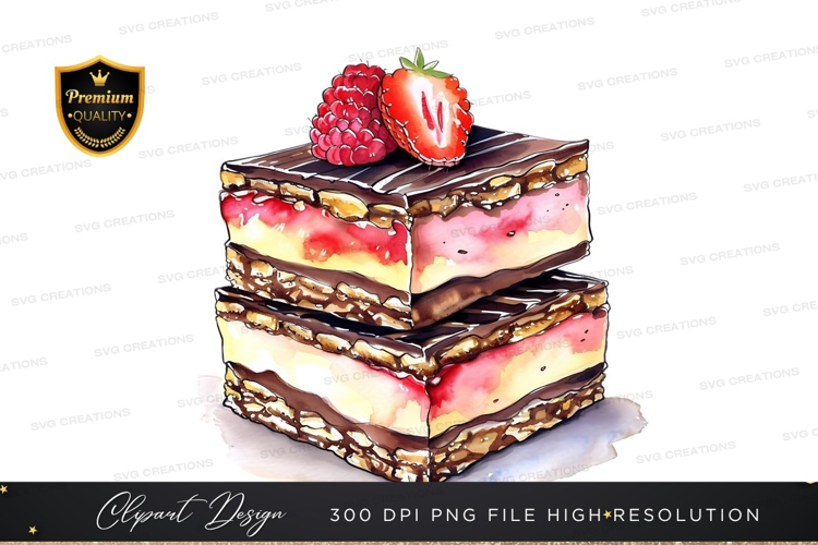 Delicious layered dessert with berries