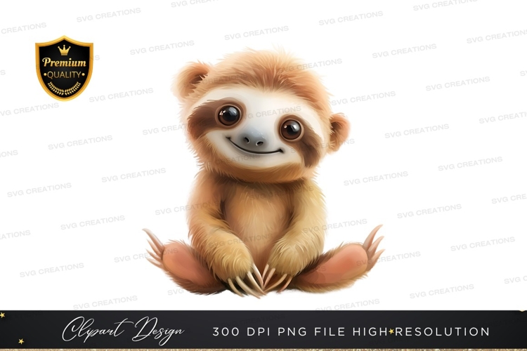 Sloth Clipart Image 2