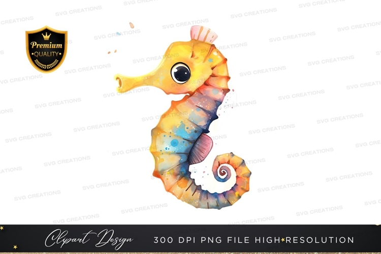 Seahorse Illustration Image 17