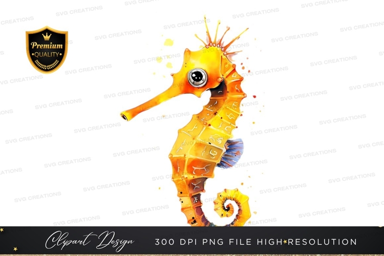 Seahorse Illustration Image 15