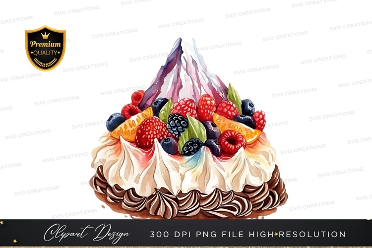 Delicious fruit topped cake