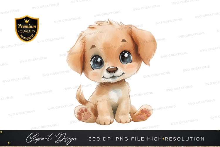 Cute puppy clipart png
