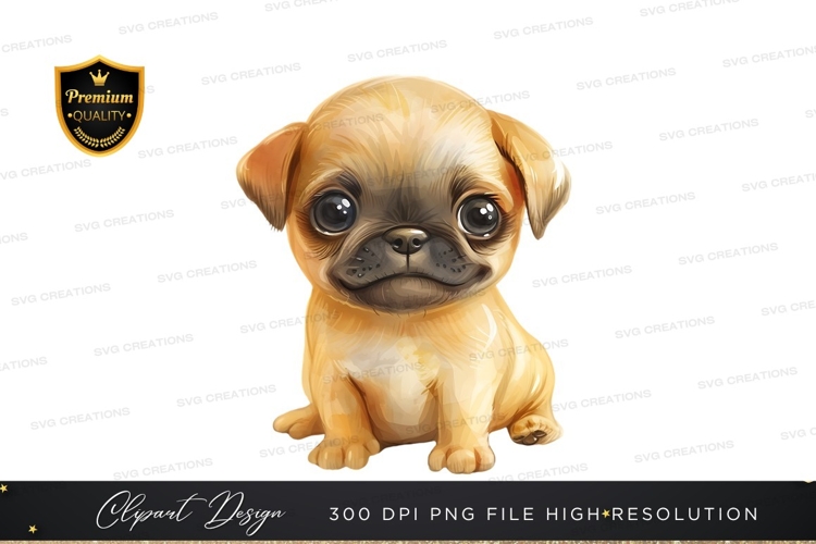 Pug Clipart Image 4