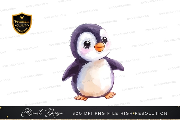 Cute Penguin Clipart Image 2